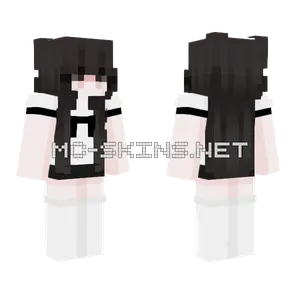 Black and White Cat Minecraft skin