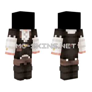 Black And White Dress Minecraft skin