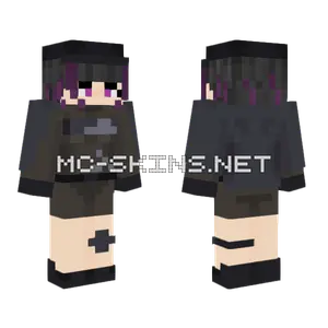 Black And White Maid Minecraft skin
