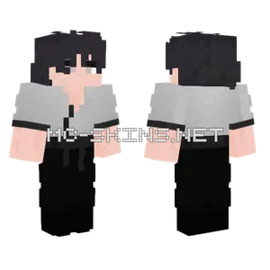 Black And White Outfit Minecraft skin