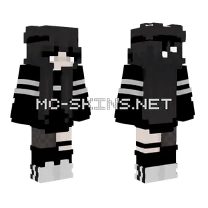 Black and White Outfit Minecraft skin