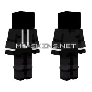 Black and White Outfit Minecraft skin