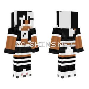 Black and White Skin Minecraft skin