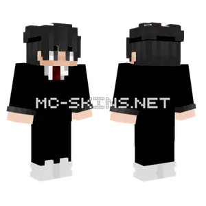 Black and White Suit Minecraft skin