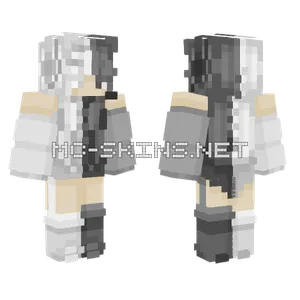 Black and White Suit Minecraft skin