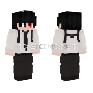 Black and White Suit Minecraft skin