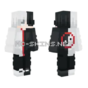 Black and White Yin Yang Minecraft skin