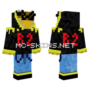 Black And Yellow Bird Minecraft skin