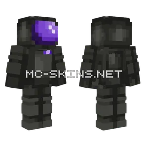 Black Astronaut Minecraft skin