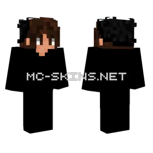 Black Beanie Head Minecraft skin