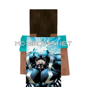 Black Bolt cape, outside and lining