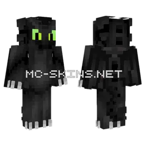Black Cat Minecraft skin