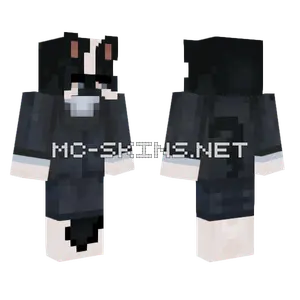 Black Cat Girl Minecraft skin