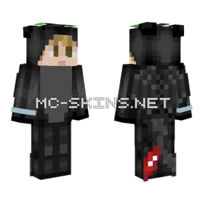 Black Cat Suit Minecraft skin