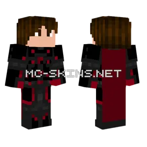 Black Dragon With Mask Minecraft skin