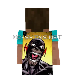 Black Flash cape, outside and lining