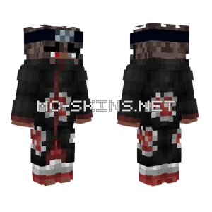 Black Girl Akatsuki Skin Minecraft skin