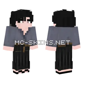 Black Hair Boy Minecraft skin