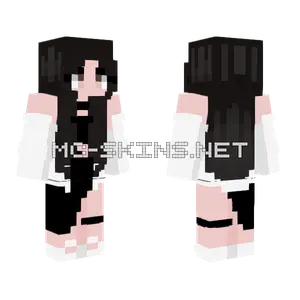 Black Hair Girl Minecraft skin