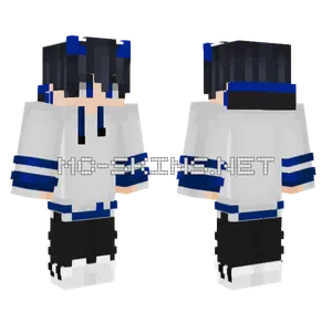 Black Haired Demon Boy Minecraft skin