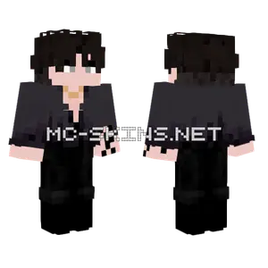 Black Hoodie Boy Minecraft skin