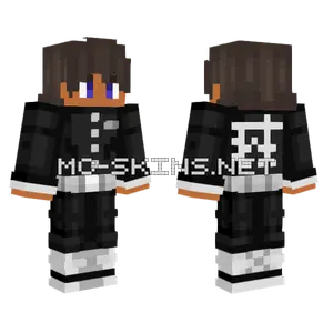 Black Hoodie Boy Minecraft skin