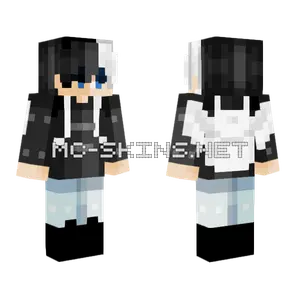 Black Hoodie Boy Minecraft skin