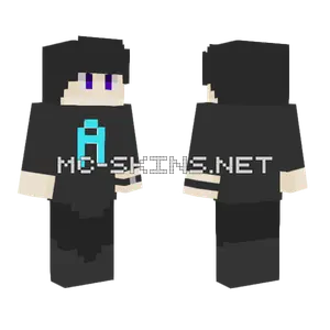 Black Hoodie Boy Minecraft skin