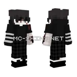 Black Hoodie Boy Minecraft skin