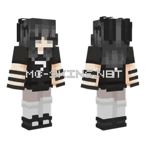 Black Hoodie Boy Minecraft skin