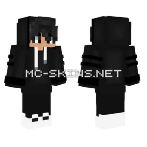 Black Hoodie Skin Minecraft skin
