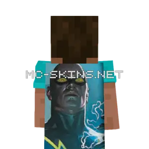 Black Lightning cape, outside and lining