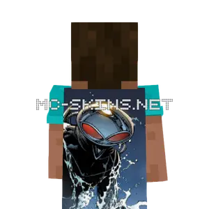 Black Manta cape, outside and lining