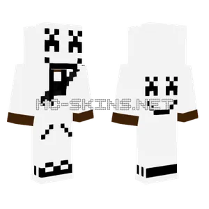 Black Marshmello Minecraft skin