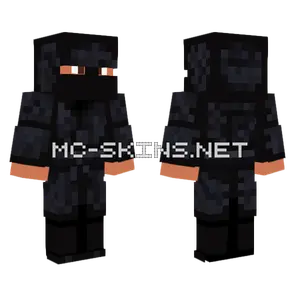 Black Ninja Suit Minecraft skin