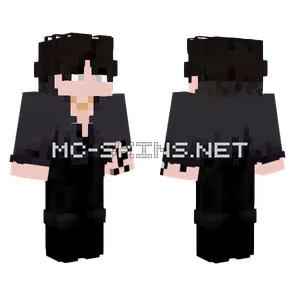 Black Outfit Boy Minecraft skin