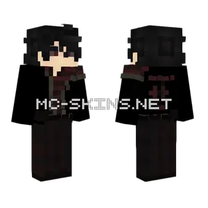 Black Red Outfit Minecraft skin