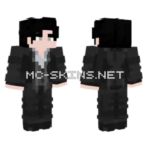 Black Suit Boy Minecraft skin