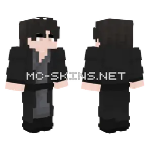 Black Suit Boy Minecraft skin
