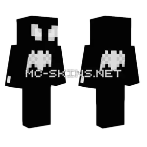 Black Suit Spider-Man Minecraft skin