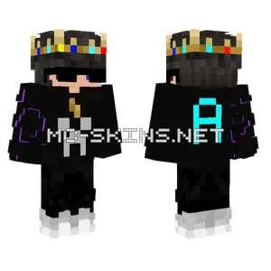 Black Suit With Crown Minecraft skin