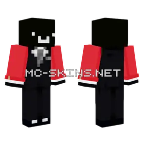 Black Suit With Red Shoes Minecraft skin