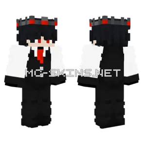 Black Suit With Red Tie