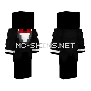 Black Tuxedo Red Bowtie Minecraft skin