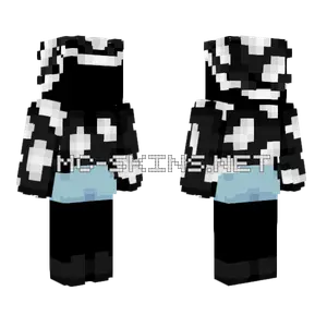 Black White Cowprint Hat Minecraft skin