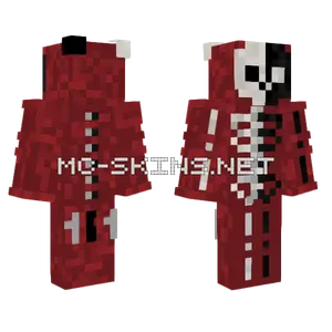 Black White Skeleton Minecraft skin