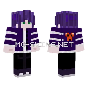 Blazingkitnue Purple Outfit Minecraft skin