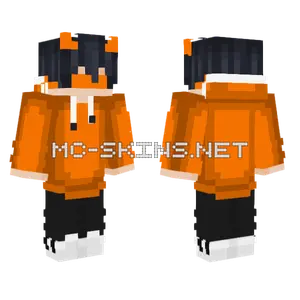 Blindfolded Orange Demon Minecraft skin