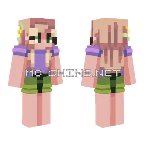 Blond Grass Girl Minecraft skin