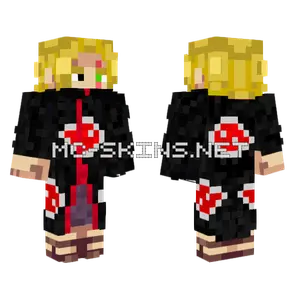 Blonde Akatsuki Shanks Minecraft skin